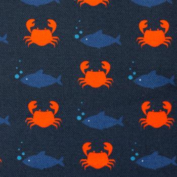 Canvas Heiner, marine, blaue Fische, orange Krabben